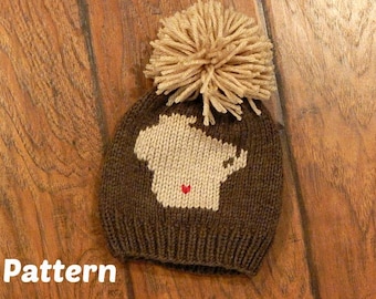 Wisconsin Hometown Knit Hat Pattern : Knitting Pattern, Baby Hat, Toddler Hat, Child Hat, Adult Hat
