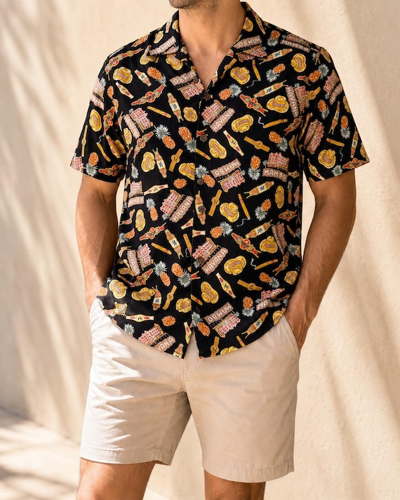 Reyn Spooner, Vintage 90s Reyn Spooner Joe Kealoha Mambo Havana Shirt Men’s L
