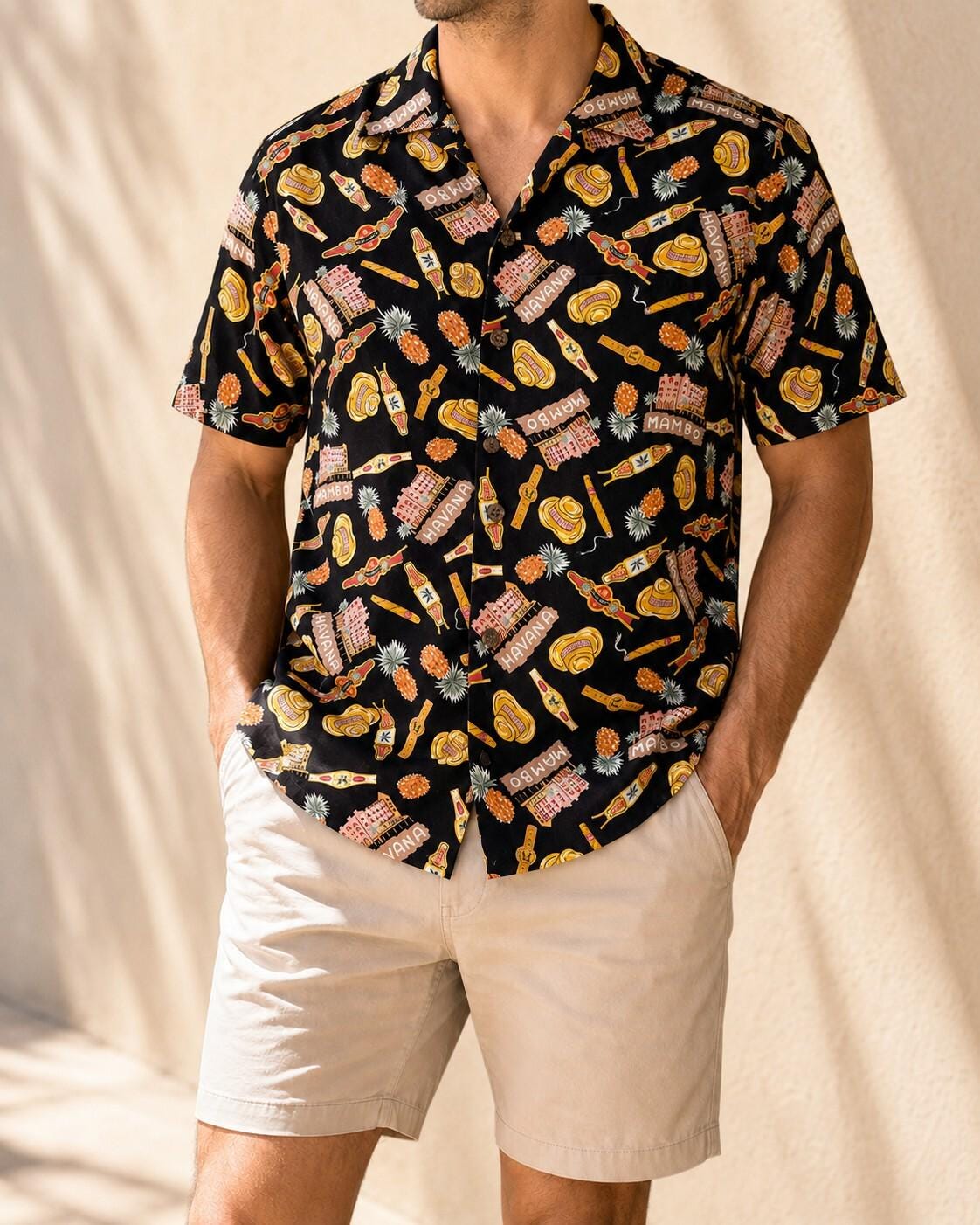 Reyn Spooner, Vintage 90s Reyn Spooner Joe Kealoha Mambo Havana Shirt Men’s L