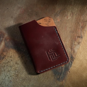 Portefeuille Shell Cordovan Birdshot en cigare n° 02