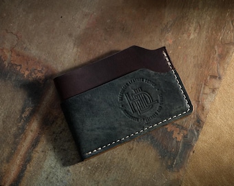 Shell Cordovan Buckshot Wallet in Tumbled Verdigris