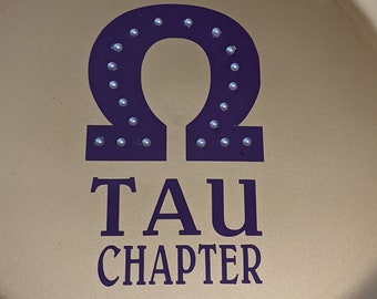 Omega Psi Phi Chapter Charger Plate