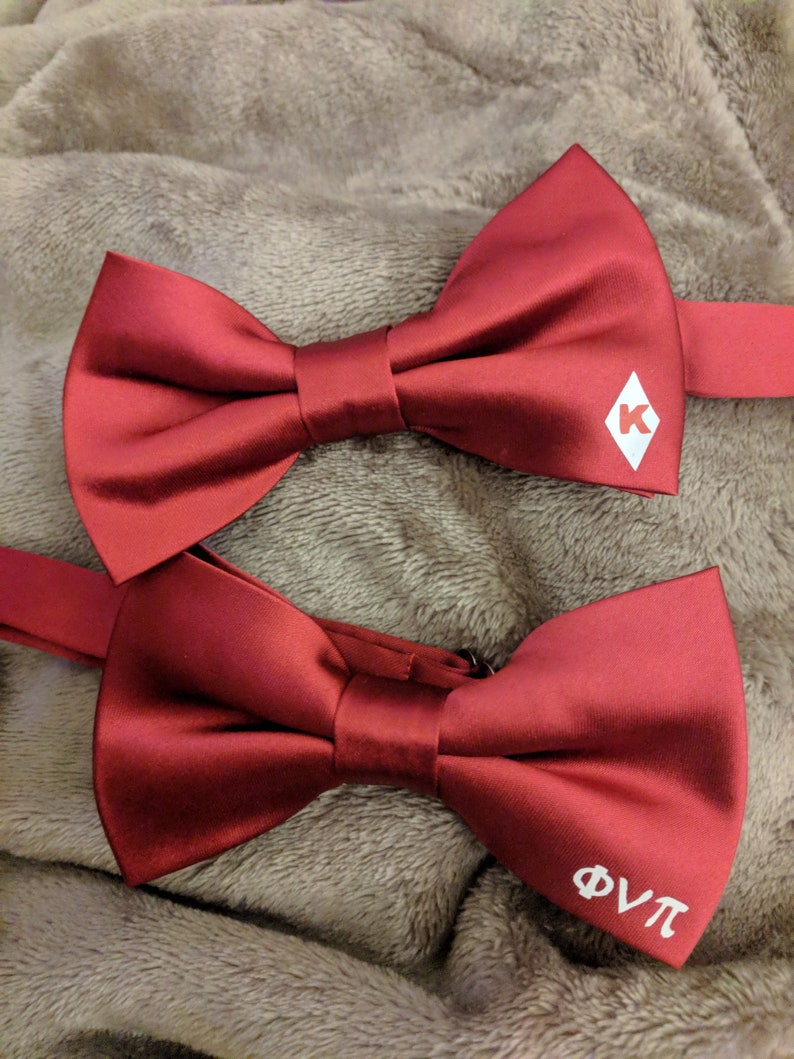 Fraternity Bow Tie inspired by Kappa Alpha Psi Phi Nu Pi