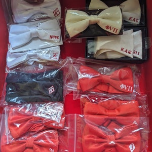 Solid colored Kappa Bow Tie inspired by Kappa Alpha Psi Phi Nu Pi image 9