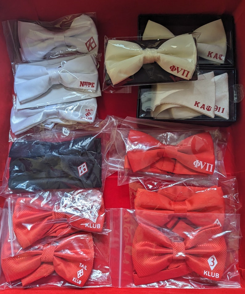 Solid colored Kappa Bow Tie inspired by Kappa Alpha Psi Phi Nu Pi image 9