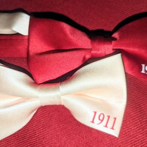 Solid colored Kappa Bow Tie inspired by Kappa Alpha Psi Phi Nu Pi 1911