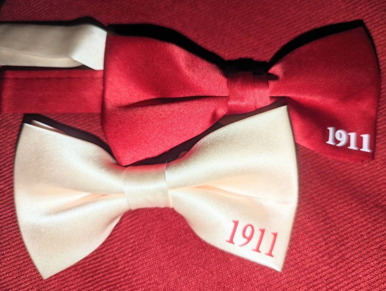 Solid colored Kappa Bow Tie inspired by Kappa Alpha Psi Phi Nu Pi 1911