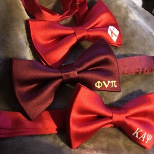 Solid colored Kappa Bow Tie inspired by Kappa Alpha Psi Phi Nu Pi image 10