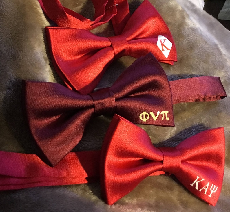 Solid colored Kappa Bow Tie inspired by Kappa Alpha Psi Phi Nu Pi image 10