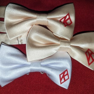 Solid colored Kappa Bow Tie inspired by Kappa Alpha Psi Phi Nu Pi image 2