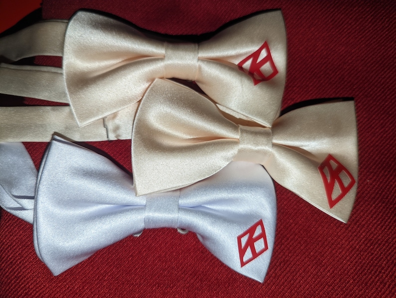 Solid colored Kappa Bow Tie inspired by Kappa Alpha Psi Phi Nu Pi image 2