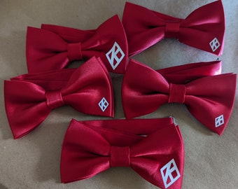 Solid colored Kappa Bow Tie inspired by Kappa Alpha Psi Phi Nu Pi