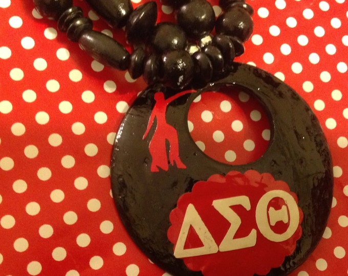 Delta Sigma Theta DST Dark Chocolate Brown Shell & Wood - Etsy