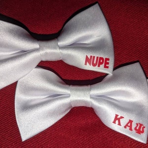 Solid colored Kappa Bow Tie inspired by Kappa Alpha Psi Phi Nu Pi image 8