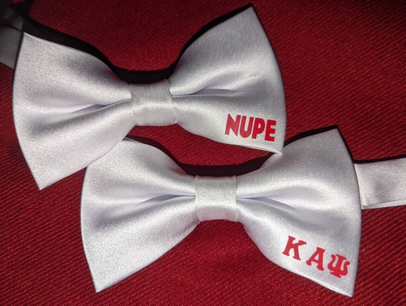 Solid colored Kappa Bow Tie inspired by Kappa Alpha Psi Phi Nu Pi image 8