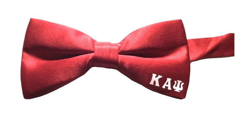 Solid colored Kappa Bow Tie inspired by Kappa Alpha Psi Phi Nu Pi ΚΑΨ symbols retro