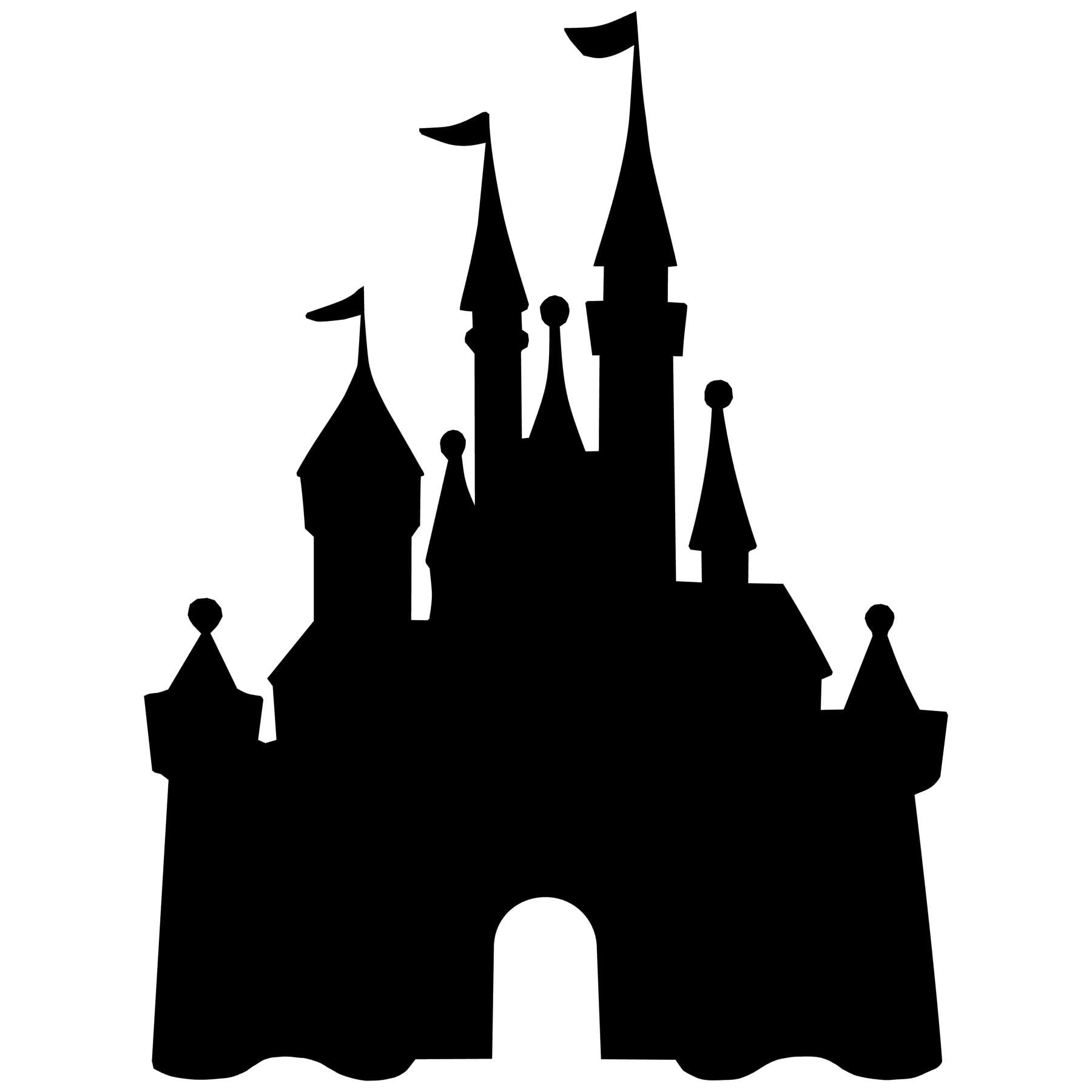 Disney Castle Silhouette Vinyl Decal - 46 Color Vinyl Options