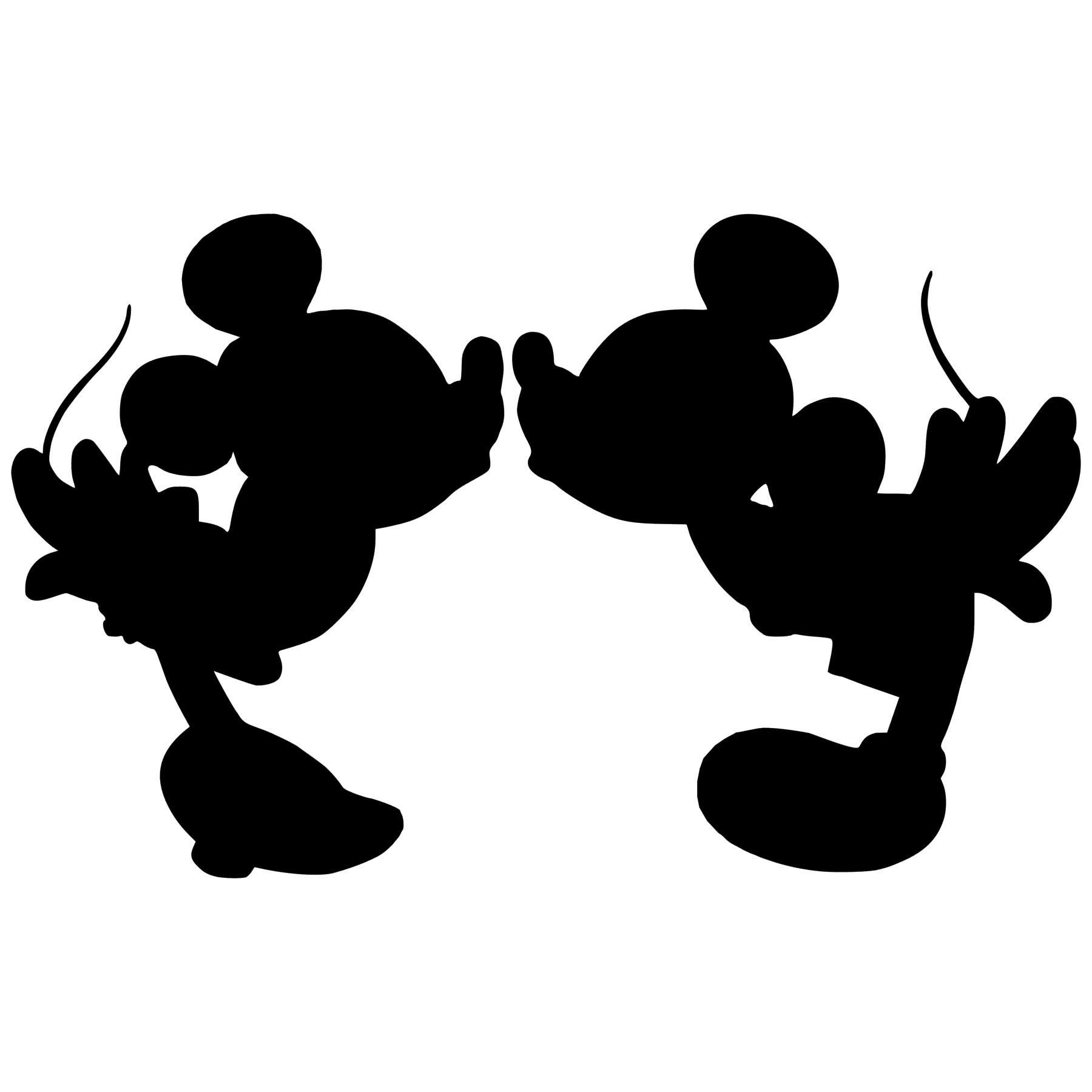 Mickey & Minnie シルエットクロック　ディズニー　プライズセット TDR - Mickey & Minnie Mouse 