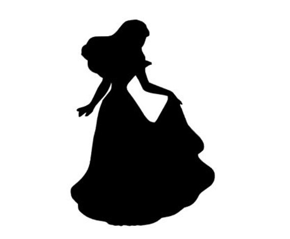Sleeping Beauty Silhouette Vinyl Decal Black Red Silver | Etsy