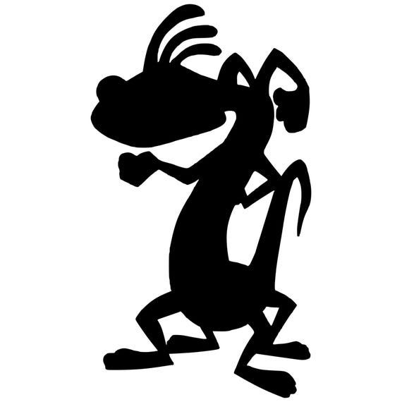 Monsters Inc Randall Silhouette Vinyl Decal - Black, Red, Silver 