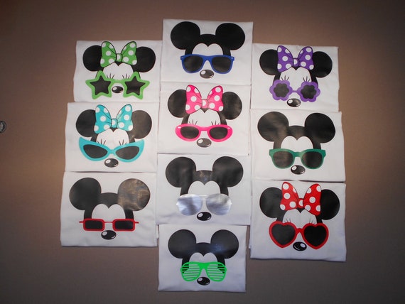 Disney Family Shirts Sunglasses Vinyl 