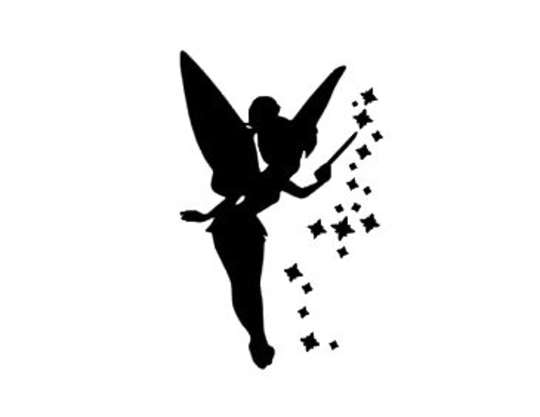 Tinkerbell Silhouette Vinyl Decal Black Red Silver White Mickey Disney Peter Pan Tinker Bell Etsy Canada