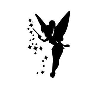 tinkerbell silhouette printable