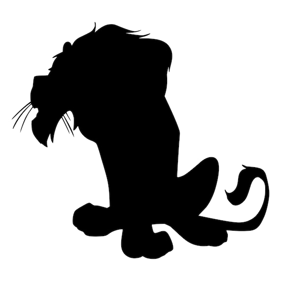 Buckle Down Lion King Scar Lanyard - 1 Inch Wide Stretchy Nylon With Stainless Steel Clip