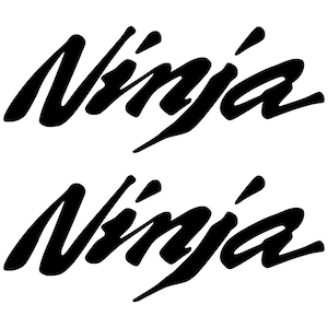 Set of 2 Kawasaki Ninja Vinyl Decal - Multiple sizes and colors options