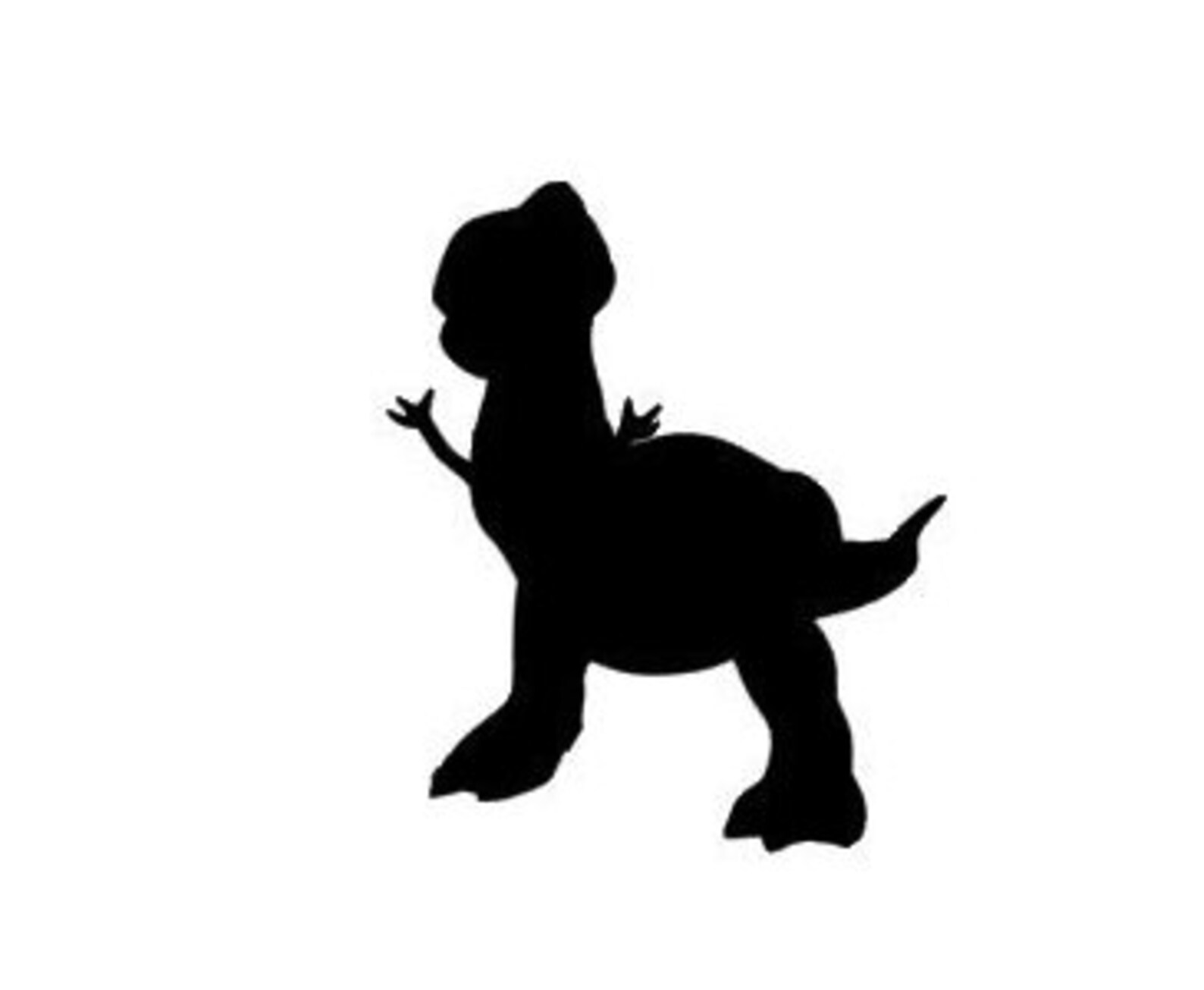 Rex From Toy Story Dinosaur Silhouette Vinyl Decal Black Etsy