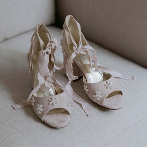 Pearl Flower Bridal Shoes