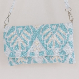 Bolso de mano de boda con cuentas azules, bolso de novia con cuentas, bolso de noche azul, bolso de boda azul, bolso de novia, bolso de hombro de novia, bolso azul.