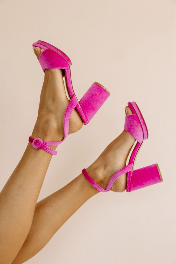 Hot Pink Platforms, Pink Wedding Shoes, Pink Velvet Heels, Fuchsia Pink  Shoes, Pink Hens Shoes, Pink Barbie Heels, Party Shoes. FINAL SALE - Etsy UK
