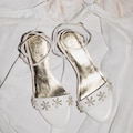Low Heel Ivory Sandals, Leather Wedding Shoes Hand Beaded Pearl Flowers, Embroidered Shoes Bloom Sandals Boho Wedding Shoes Bridesmaid Flats product logo