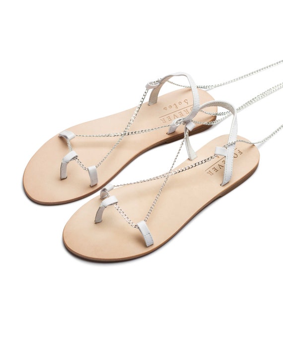 ladies flat wedding sandals