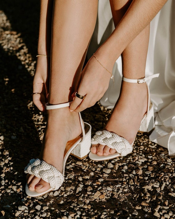 Bonnie Ivory Designer Wedding Shoe | White | Freya Rose