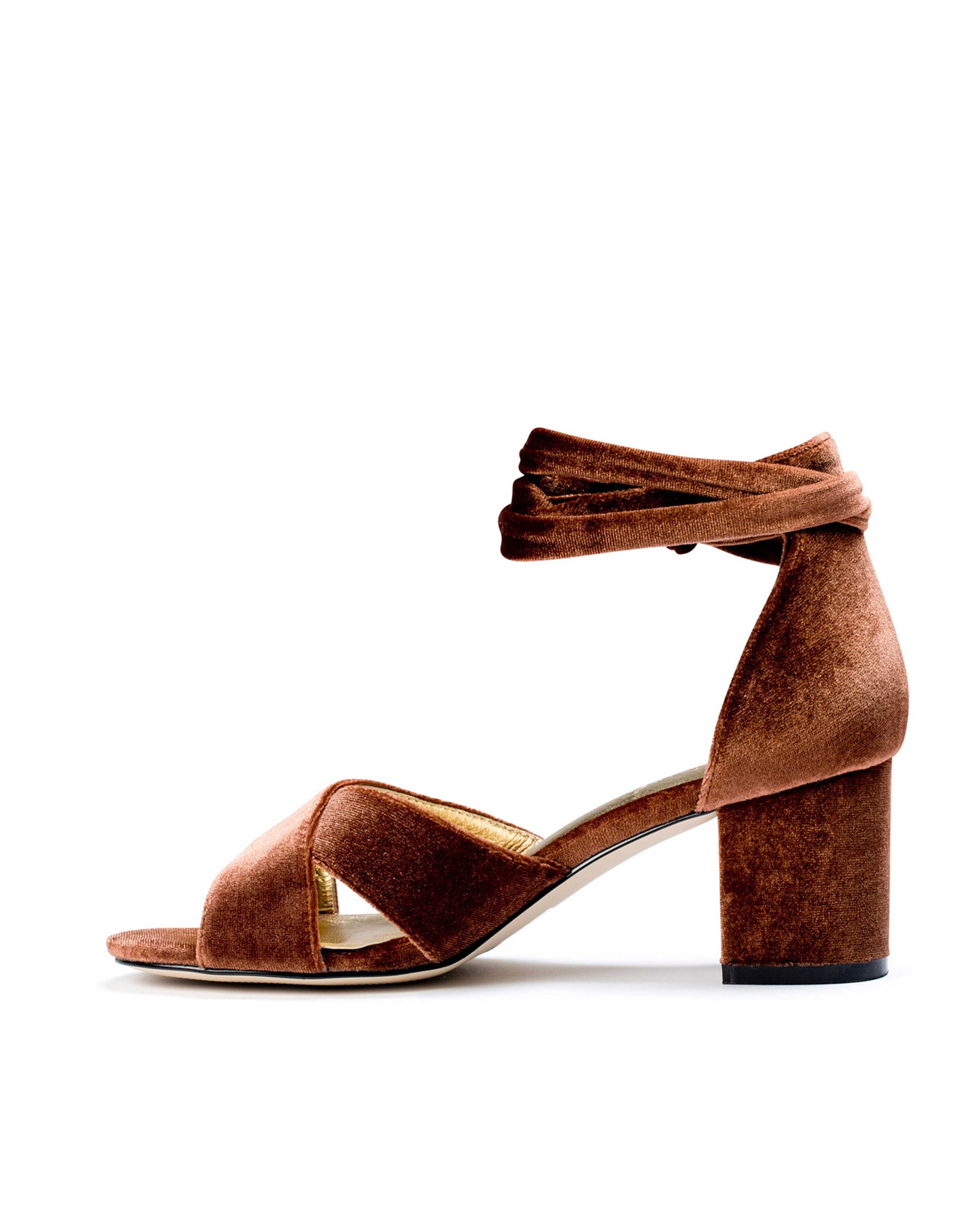 Rust velvet bridal shoes rust heels rust colored sandals Etsy