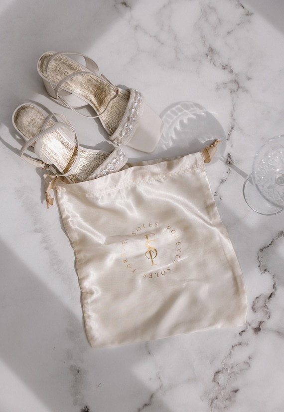 Shoe Dust Bag, Shoe Protection Bag, Forever Soles Satin Shoe