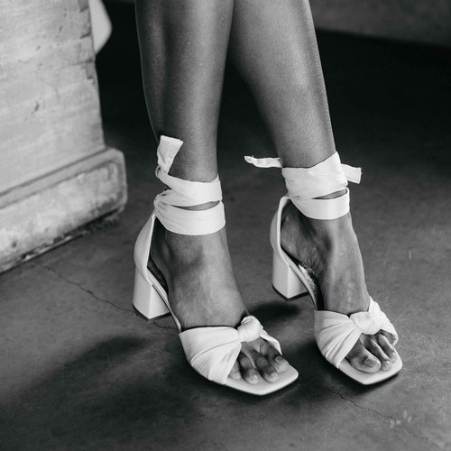 white square toe shoes