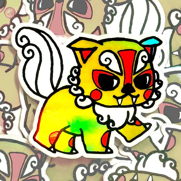 Sticker: Yellow Shiisaa