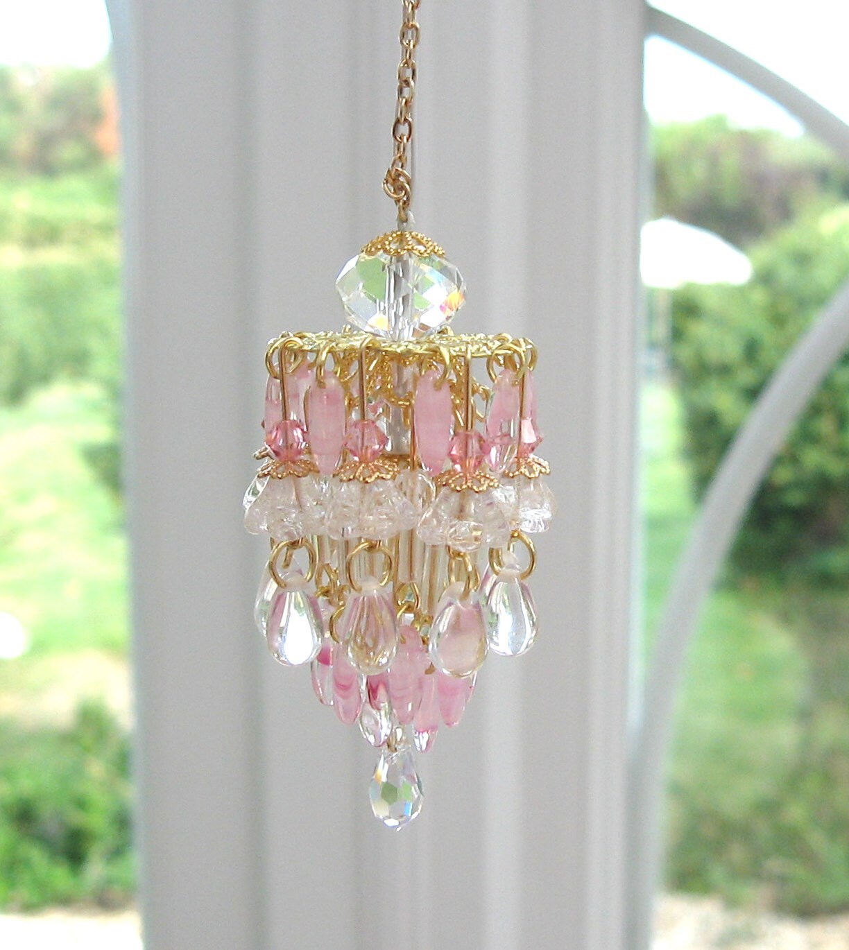 Dollhouse Chandelier Light 12th Scale Miniature Lighting Crystal and