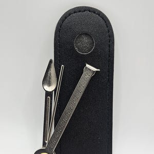 NEW 3-in-1 Smoke Pipe Cleaning Tool Reamer Tamper Poker With Storage Pouch Scoop Buy 3 Get 1 FREE