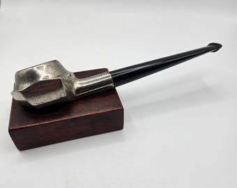 Vintage Estate Metal and briar pipe
