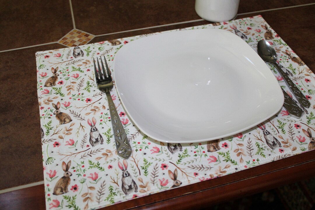 Easter Placemats, Set of 4 Reversible Easter Placemats, Set of 4