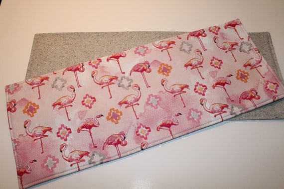 Flamingo Toilet Tank Runner Reversible Tank Topper Mini Table Etsy
