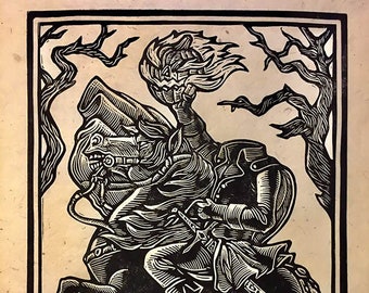 Sleepy Hollow Block Print