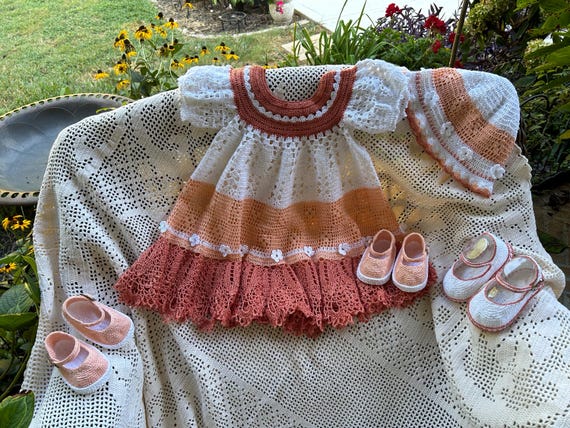 Crochet Josie Toddler Dress, Hat, Shoes Pattern, 18-24 Months (PDF Pattern)  - Etsy