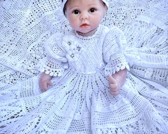 Crochet Gown Princess Gracelyn christening pattern, crochet pattern, thread  crochet, baptismal gown, baby crochet pattern, christening, baby