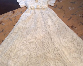 Crochet gown Heirloom christening pattern, baby crochet dress, dedication pattern, thread crochet baby pattern, baby crochet, baptism, baby