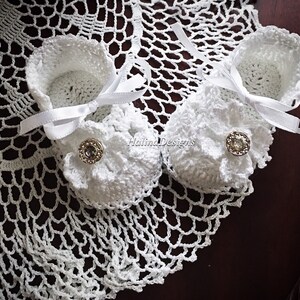 Crochet booties, floral and scroll christening pattern, baby crochet, christening baby, formal babywear, booties, crochet baby patter